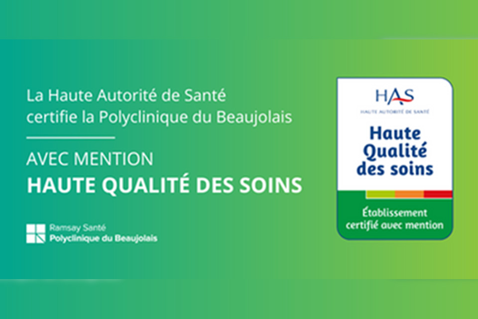 Certification Polyclinique du Beaujolais